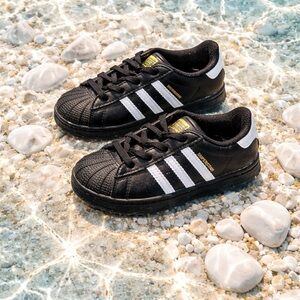 New in Box adidas Kids Superstar Sneakers - Black & White